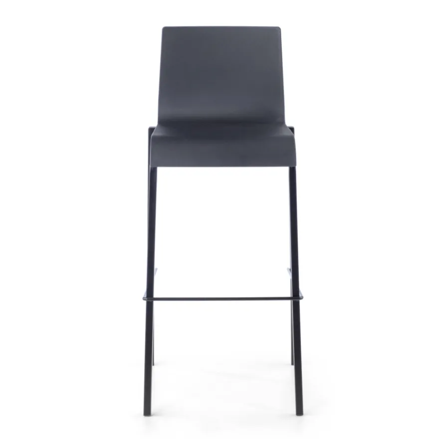 Sgabello da ufficio con schienale Alea, seduta ergonomica