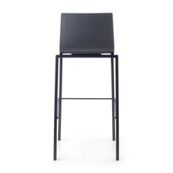Sgabello da ufficio con schienale Alea, seduta ergonomica