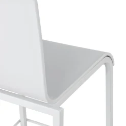 Sgabello da ufficio con schienale Alea, seduta ergonomica