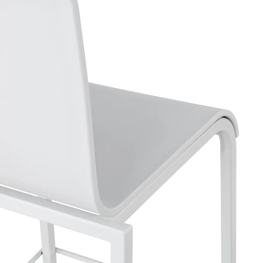 Sgabello da ufficio con schienale Alea, seduta ergonomica