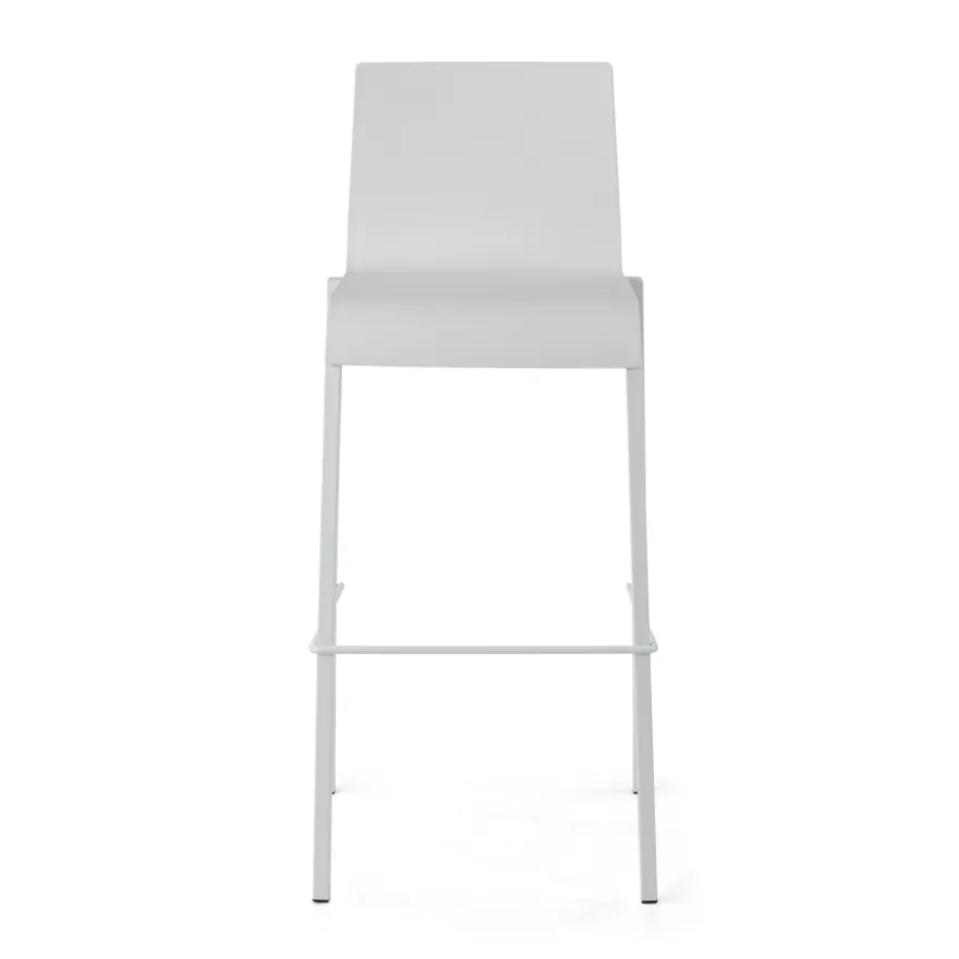 Sgabello da ufficio con schienale Alea, seduta ergonomica