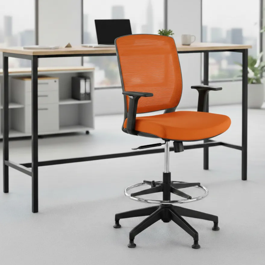 Sgabello da Ufficio ergonomico con Braccioli Dama
