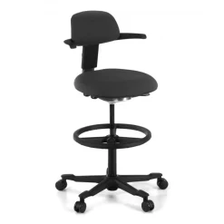 Sgabello da Ufficio Ergonomico Erghos, sedile reclinabile, girevole