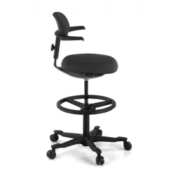 Sgabello da Ufficio Ergonomico Erghos, sedile reclinabile, girevole