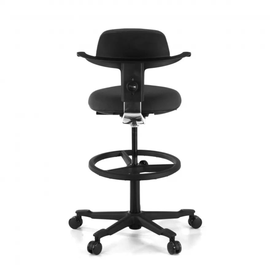 Sgabello da Ufficio Ergonomico Erghos, sedile reclinabile, girevole