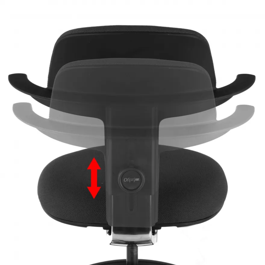 Sgabello da Ufficio Ergonomico Erghos, sedile reclinabile, girevole
