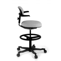 Sgabello da Ufficio Ergonomico Erghos, sedile reclinabile, girevole
