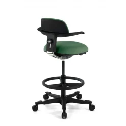 Sgabello da Ufficio Ergonomico Erghos, sedile reclinabile, girevole