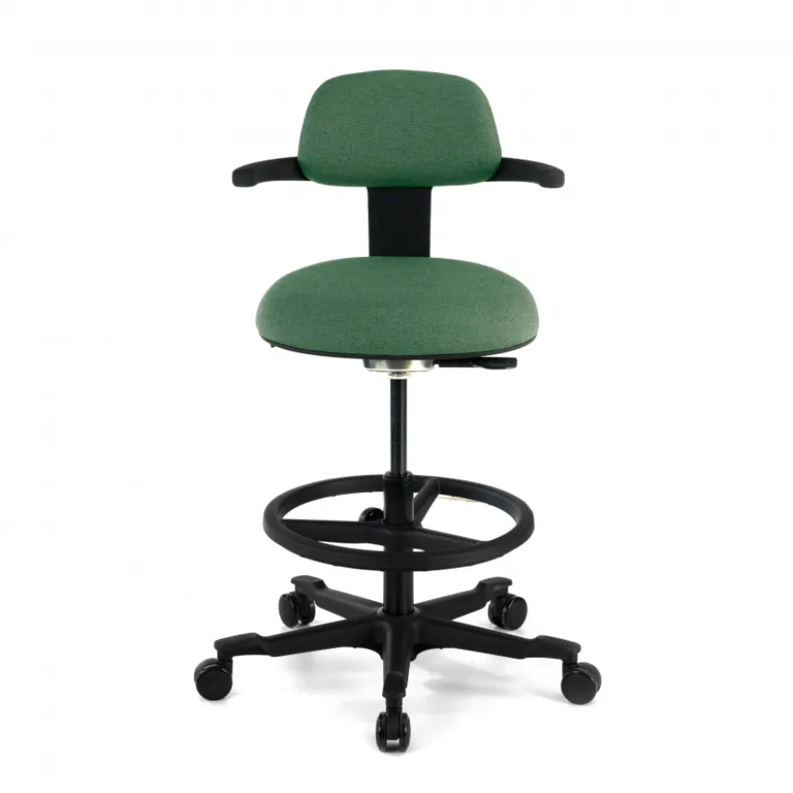 Sgabello da Ufficio Ergonomico Erghos, sedile reclinabile, girevole