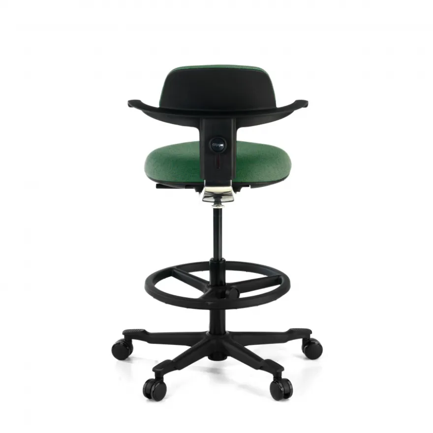 Sgabello da Ufficio Ergonomico Erghos, sedile reclinabile, girevole