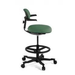 Sgabello da Ufficio Ergonomico Erghos, sedile reclinabile, girevole