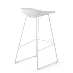 Sgabello da ufficio Helsinki, design scandinavo, gambe in metallo