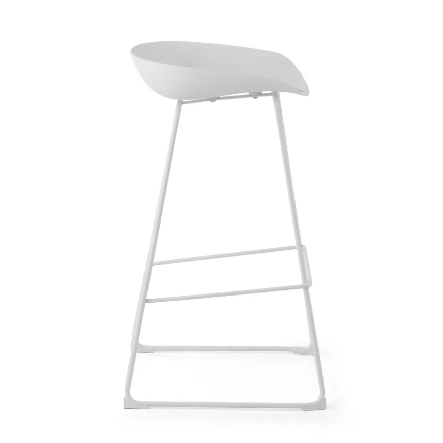 Sgabello da ufficio Helsinki, design scandinavo, gambe in metallo