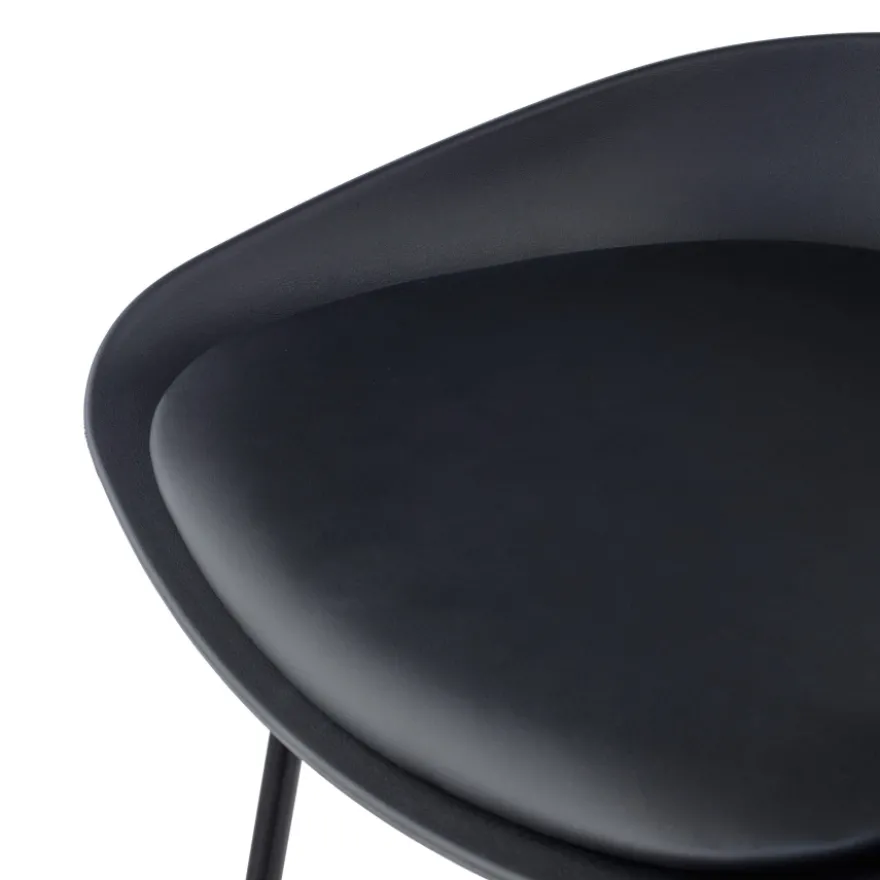 Sgabello da ufficio Helsinki, design scandinavo, gambe in metallo
