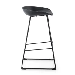 Sgabello da ufficio Helsinki, design scandinavo, gambe in metallo
