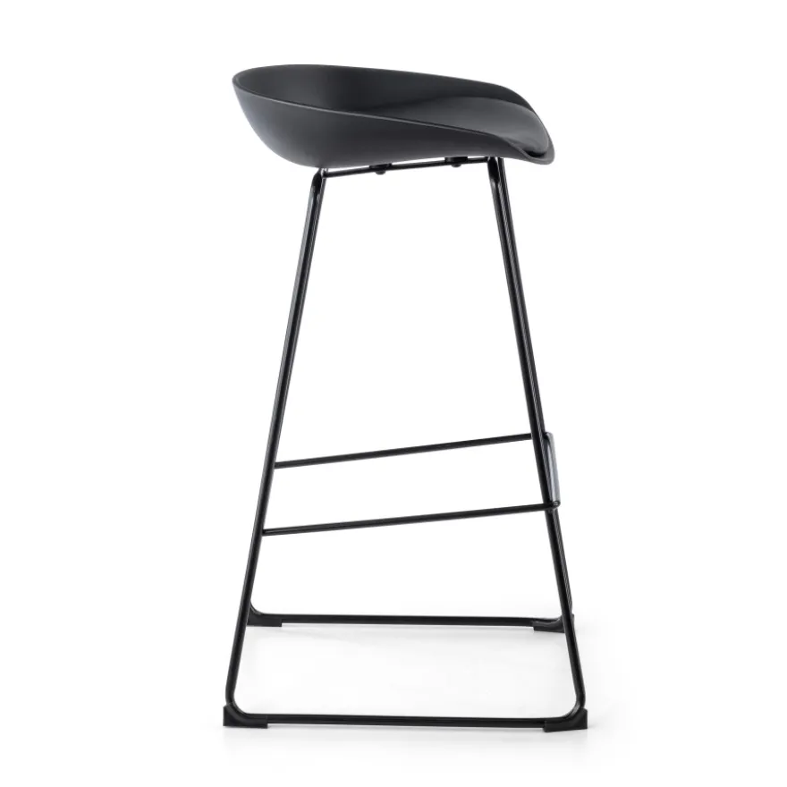 Sgabello da ufficio Helsinki, design scandinavo, gambe in metallo