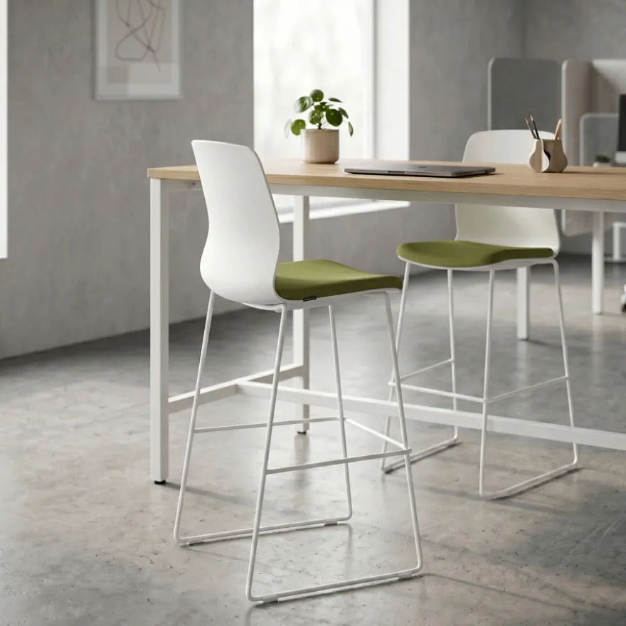 Sgabello da Ufficio Swing, Design elegante, Gambe in metallo