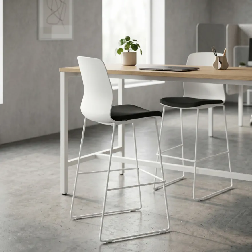 Sgabello da Ufficio Swing, Design elegante, Gambe in metallo