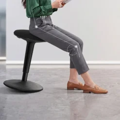 Sgabello ergonomico da ufficio Giro, seduta dinamica