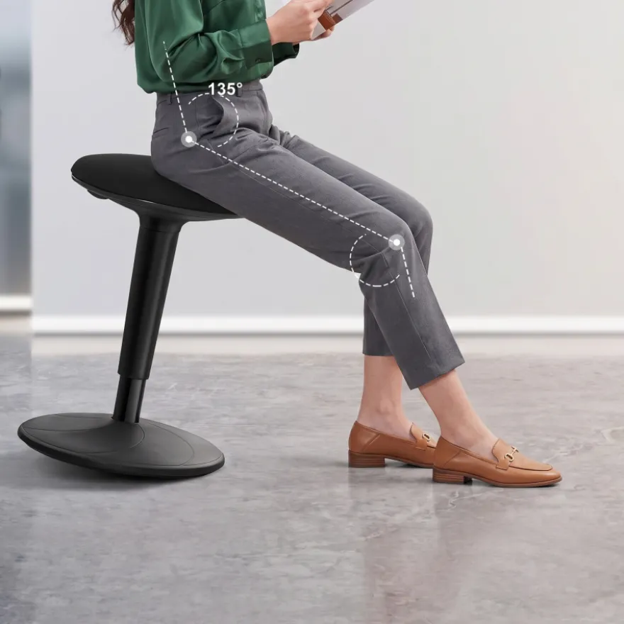 Sgabello ergonomico da ufficio Giro, seduta dinamica