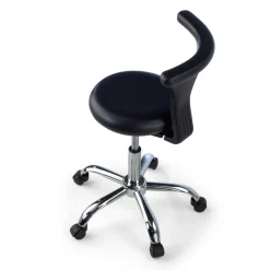 Sgabello medico dentista per clinica, estetista, schienale ergonomico