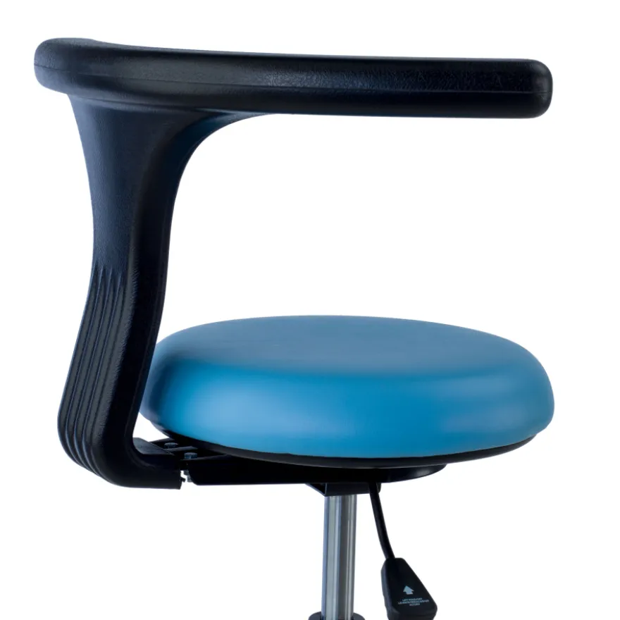 Sgabello medico dentista per clinica, estetista, schienale ergonomico