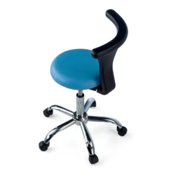 Sgabello medico dentista per clinica, estetista, schienale ergonomico