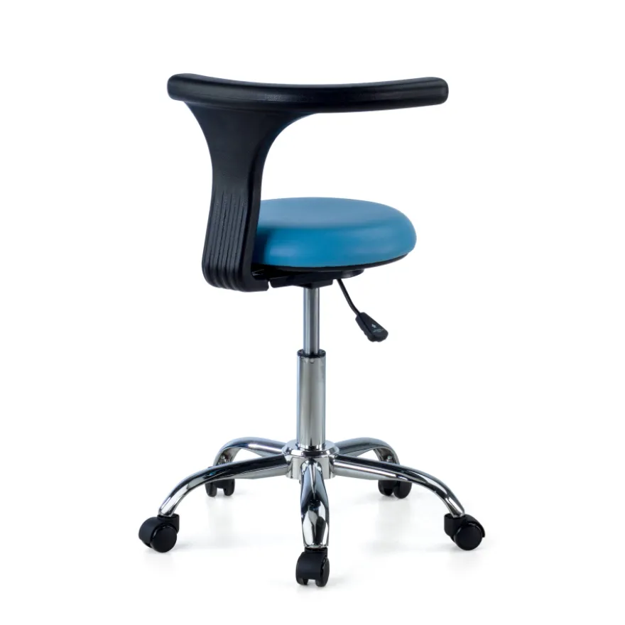 Sgabello medico dentista per clinica, estetista, schienale ergonomico