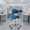 Sgabello sella di cavallo con schienale ergonomico per clinica ed estetista