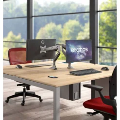 Supporto monitor Erghos, braccio monitor alluminio