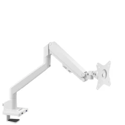 Supporto monitor individuale con porta USB, alluminio, 1 schermo