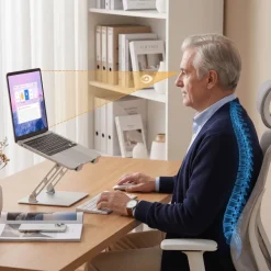 Supporto per laptop pieghevole in alluminio