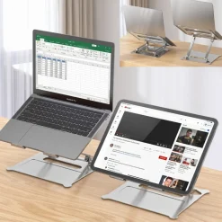 Supporto per laptop pieghevole in alluminio