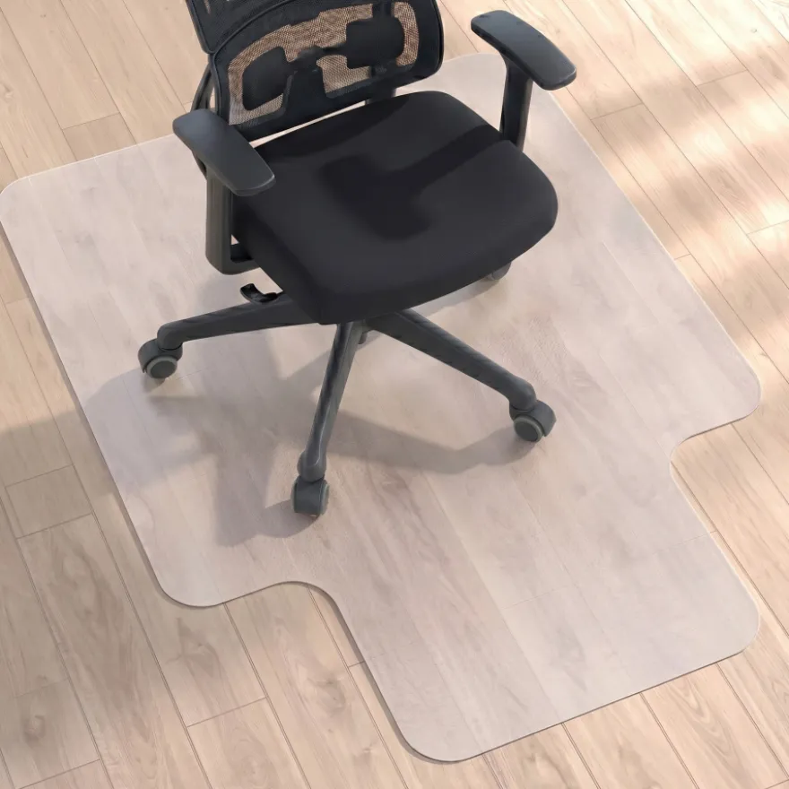 Tappeto Sedia da Ufficio Convesso in PVC trasparente