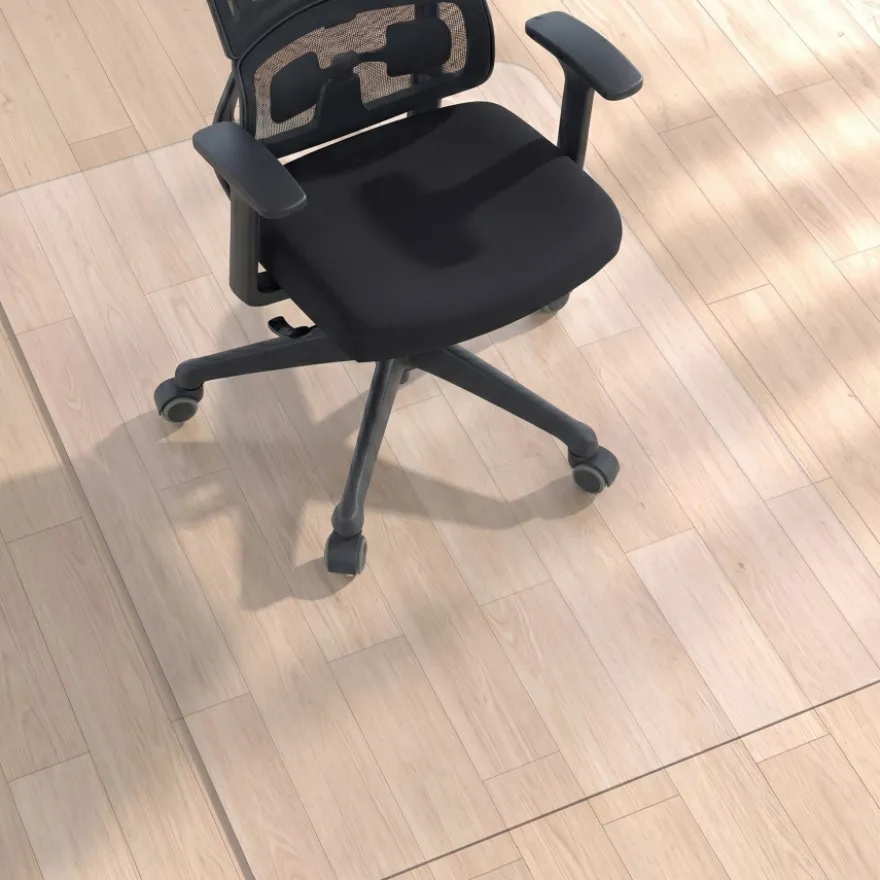 Tappeto Sedia da Ufficio rettangolare in PVC trasparente
