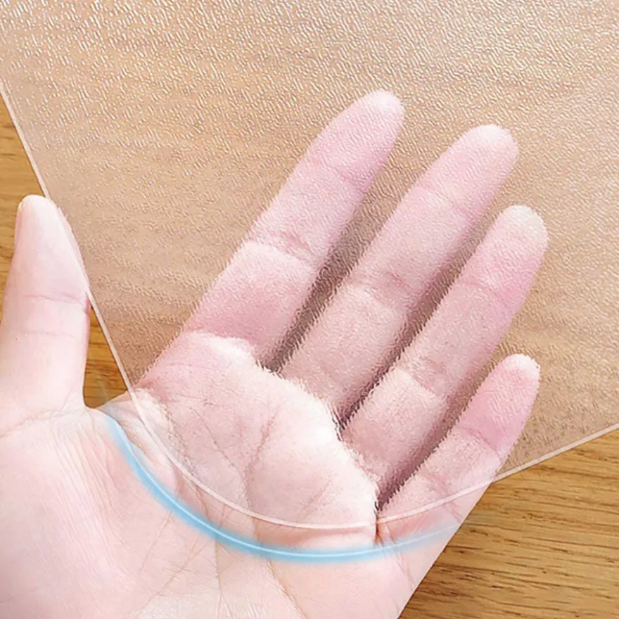 Tappeto Sedia da Ufficio rettangolare in PVC trasparente